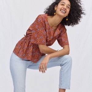 Madewell Drawstring Waist Top